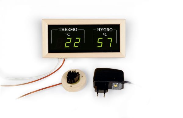 Sauna Hygro-Thermometer digital
