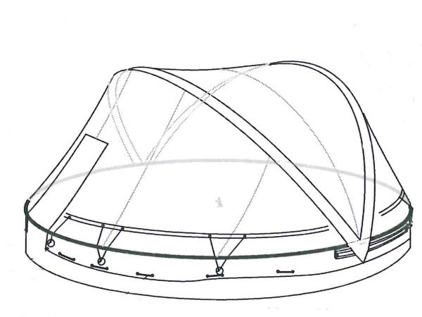 Ersatzfolie für Cabrio Dome -rund-